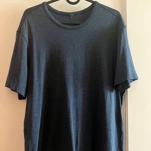 Lululemon 5 year basic tee blue medium